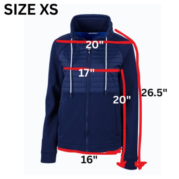 Cutter & Buck Discovery Hybrid Solid Jacket | Navy | XS | Wind Resistant NWT - Picture 10 of 10